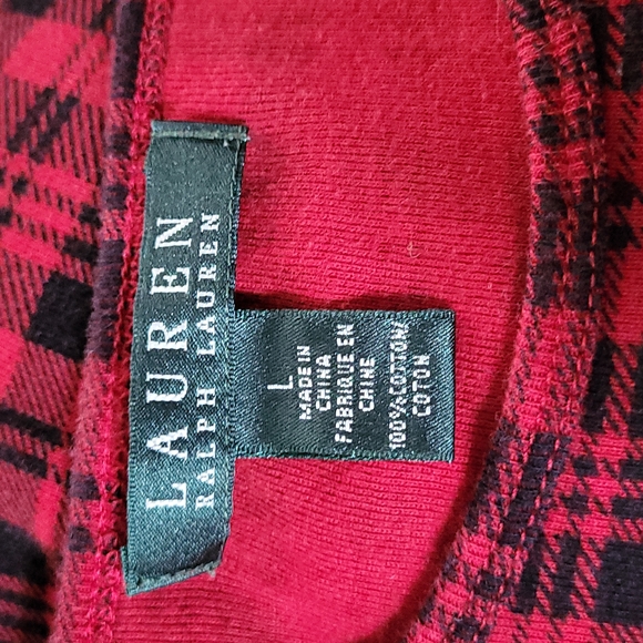 Lauren Ralph Lauren women's top red and black size L - Picture 2 of 8